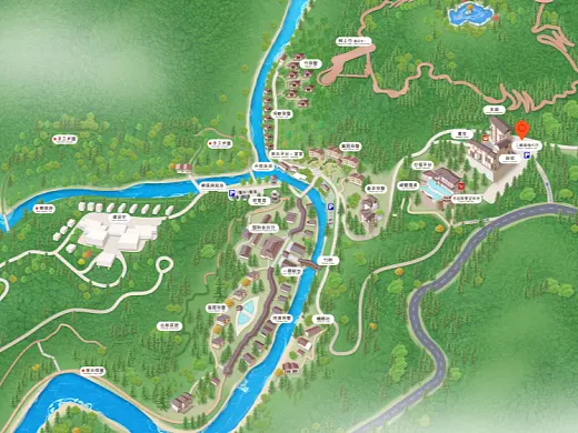 东安结合景区手绘地图智慧导览和720全景技术，可以让景区更加“动”起来，为游客提供更加身临其境的导览体验。